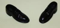 Mens shiny black shoes