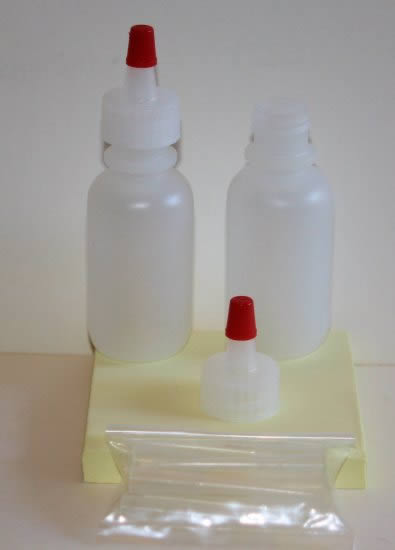 Glue bottles, refillable