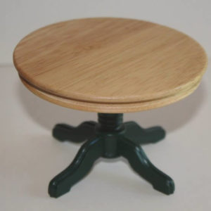 Round green base kitchen table