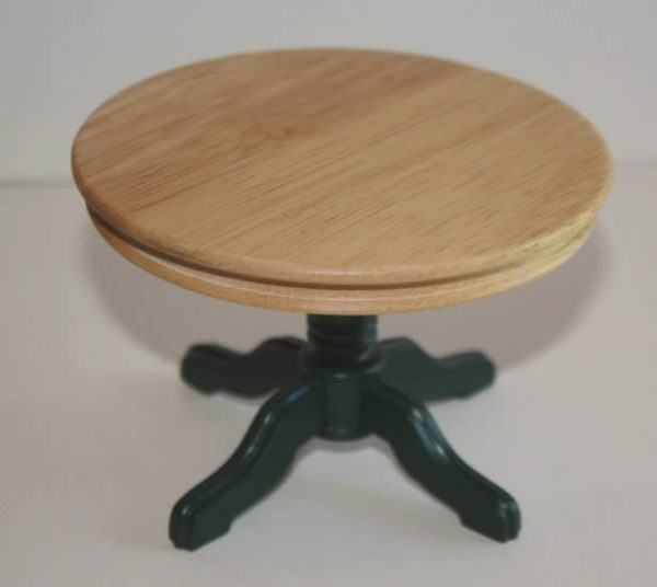 Round green base kitchen table