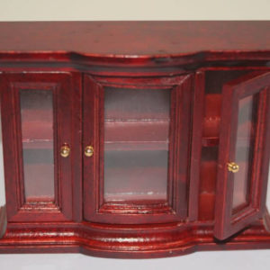 Mahogany glass cabinet