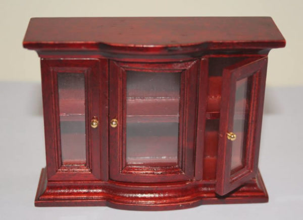 Mahogany glass cabinet