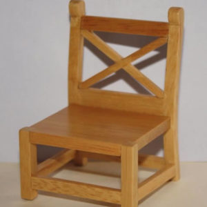 Oak low chair