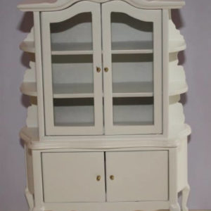 White 4 door display cabinet