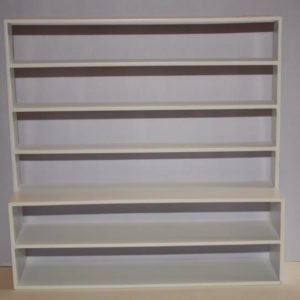 Large bookcase, 6 shelves, white