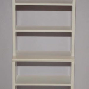 5 shelf bookcase, white