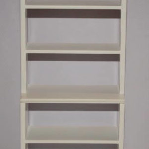 5 shelf bookcase, white