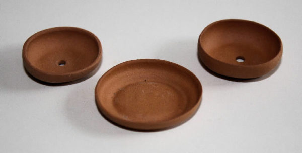 Terracotta bonsai pots, set of 3