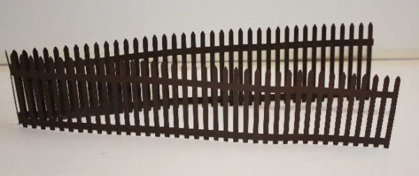 Brown   rusty metal fencing