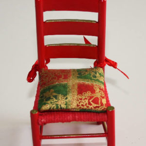 Red santa chair