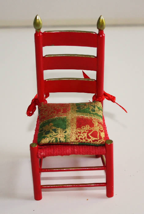 Red santa chair