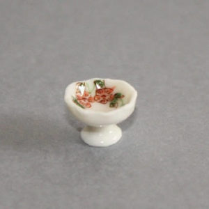 White porcelain fruit bowl