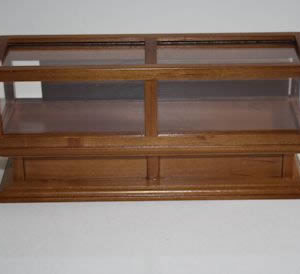 Glass counter walnut