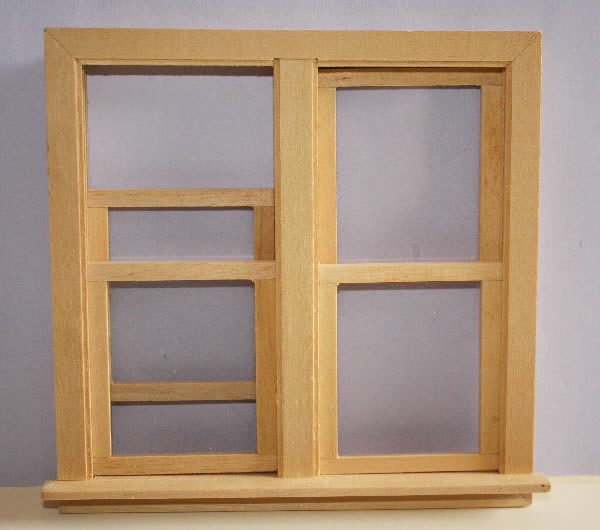 Double opening timber window