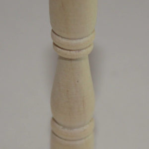 Round timber veranda spindle