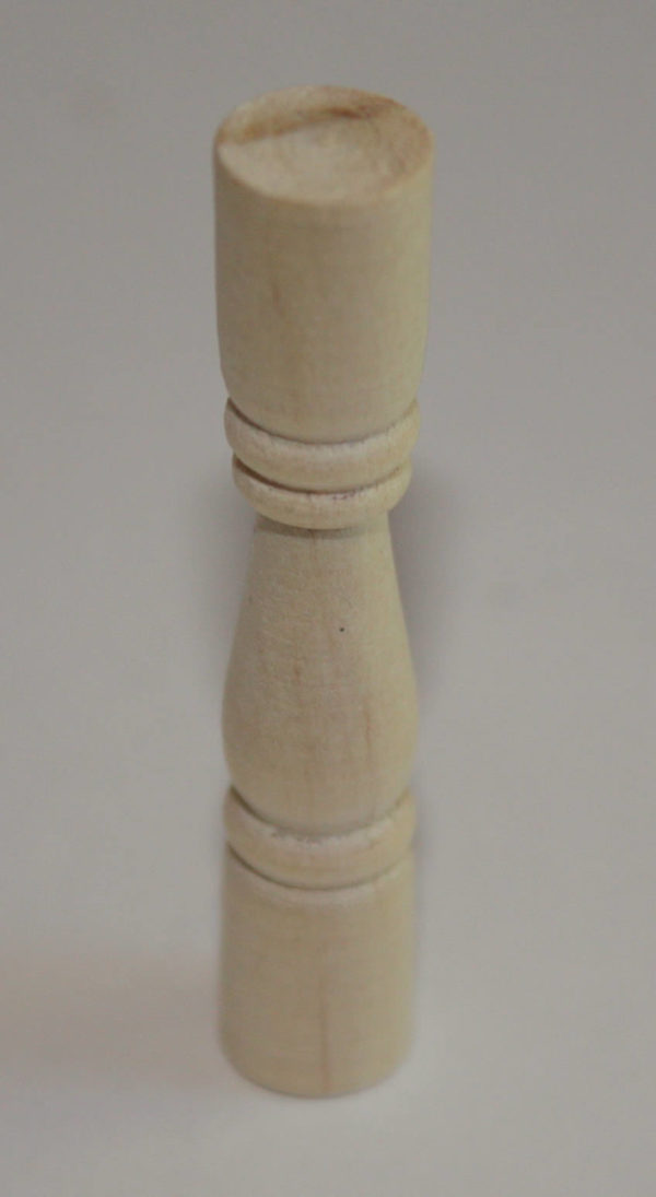 Round timber veranda spindle