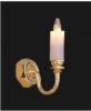 Single candle wall sconce