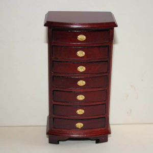 Mahogany 7 drawer tall boy