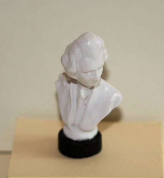 White bust of Mozart