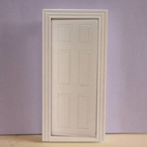 White timber 6 panel door