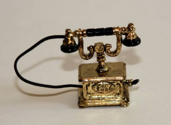 Gold Metal Old Fashion Telephone
