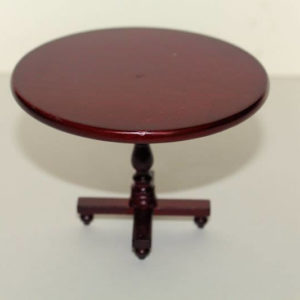 Mahogany round pedestal dining table