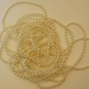 White pearl fairy beads