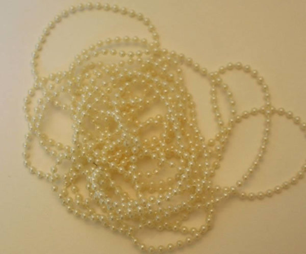 White pearl fairy beads