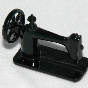 Black metal sewing machine