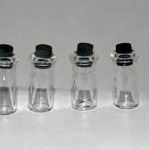 Glass jars, small