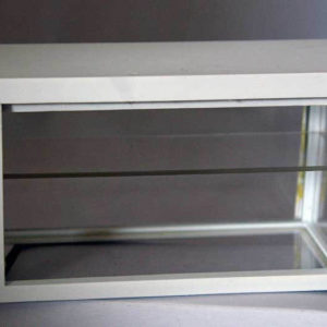 White display cabinet  / counter   ( no shelf )