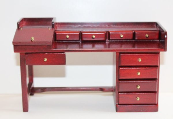 Mahogany mult drawer desk