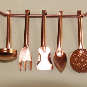 Copper Utensils on Hanger