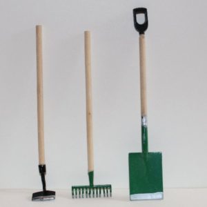 Green Metal Garden Tools 3pce