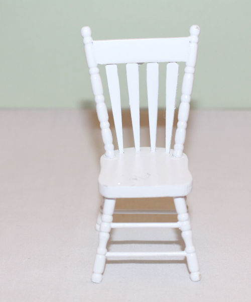 White Slat Back Chair