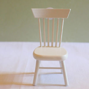 White Spindle Back Chair