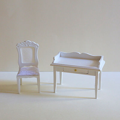 White Ladies Desk Chair The Doll House